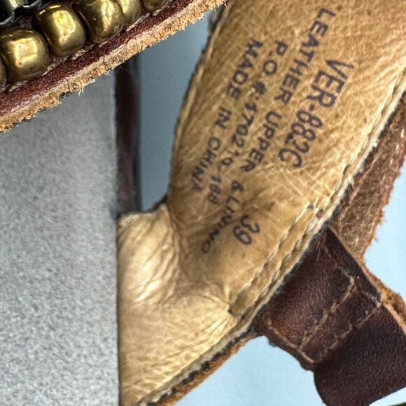 Alegria Verona Hickory Chain Gang Women's 8.5 Brown Leather Comfort Sandals - Picture 10 of 11